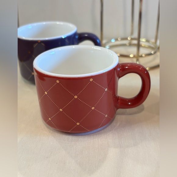 Coco & Lola Stackable Expresso Cups Set. 7 inches tall. - Picture 3 of 6